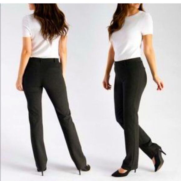Women’s Classic straight leg BETABRAND yoga black dress pants size medium - Picture 5 of 6